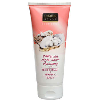 کرم شب آبرسان و سفید کننده London Style Whitening Hydrating Night Cream