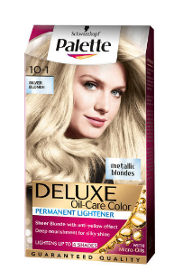 کیت رنگ مو پلت سری DELUXE شماره 1-10 حجم 50 میلی لیتر رنگ بلوند نقره ای