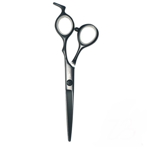 قیچی تیتانیوم مشکی حرفه ای طرح جگوار tk2-55c شی رز Sh-Rose